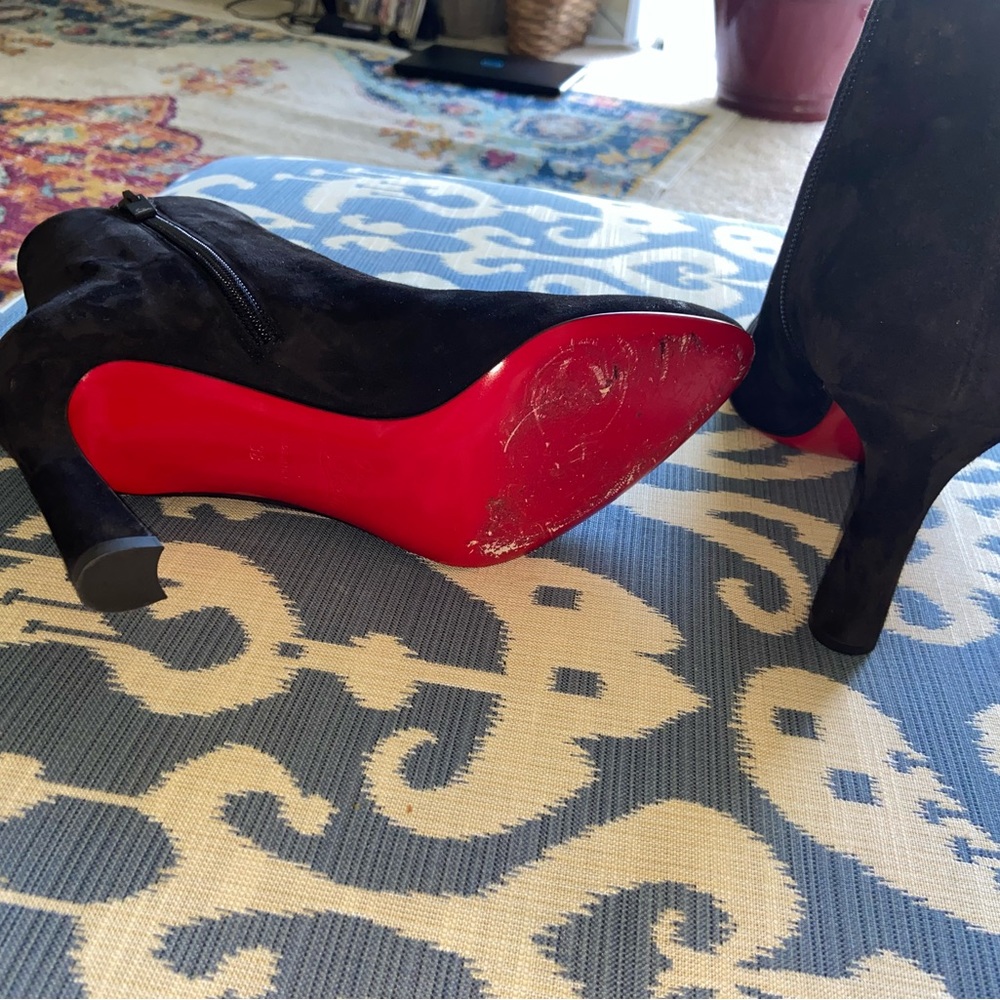 COPY - Christian Louboutin  Black Suede Boots Size 38